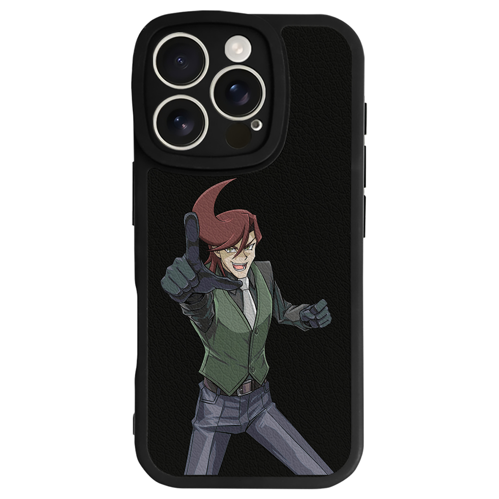 （画像用） 遊☆戯☆王 Yu-Gi-Oh! 【iPhone 16シリーズ対応】シリコンスマホケース（レザー調） 材質：シリコン